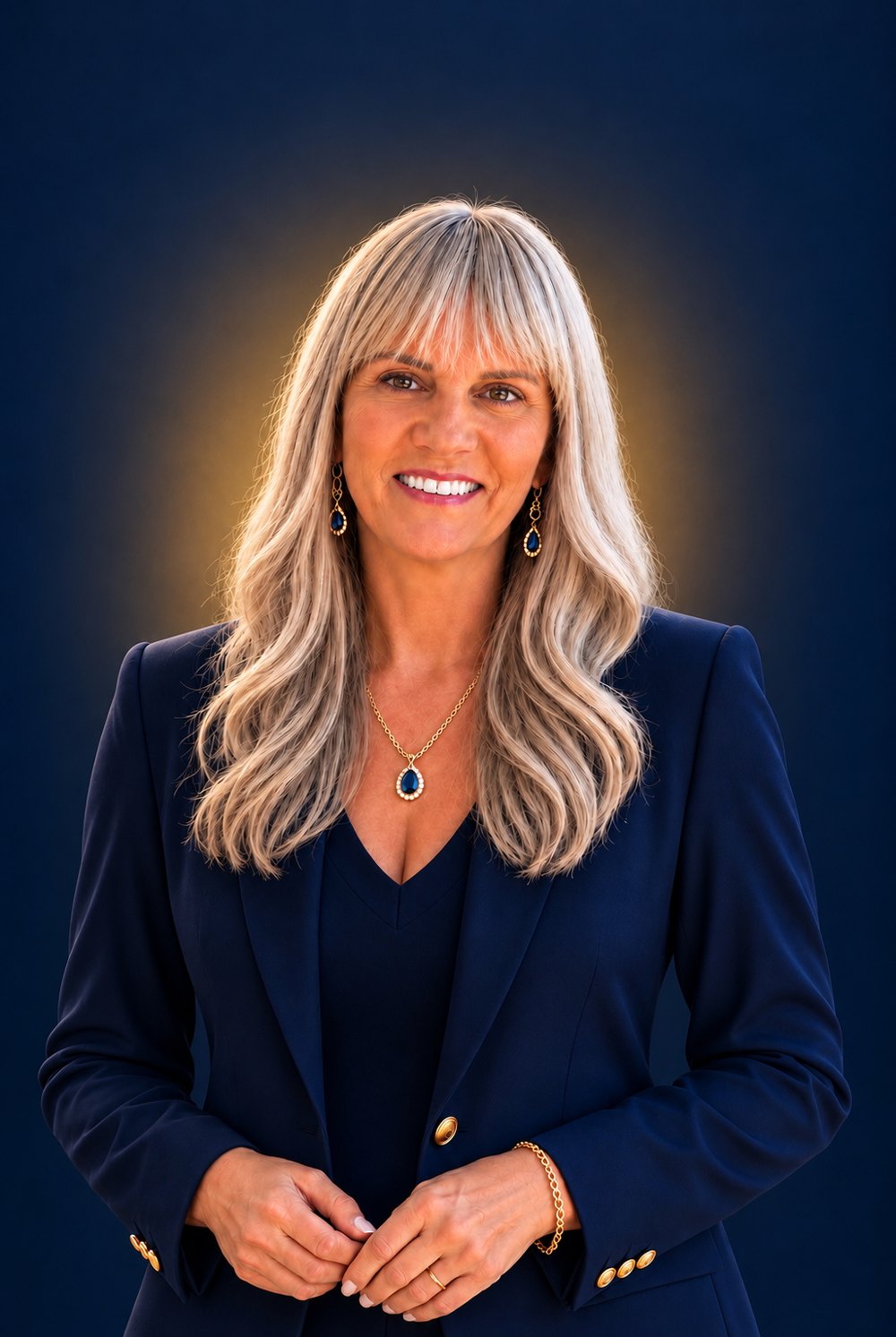 Tami Murphy, Realtor®, in a navy blazer