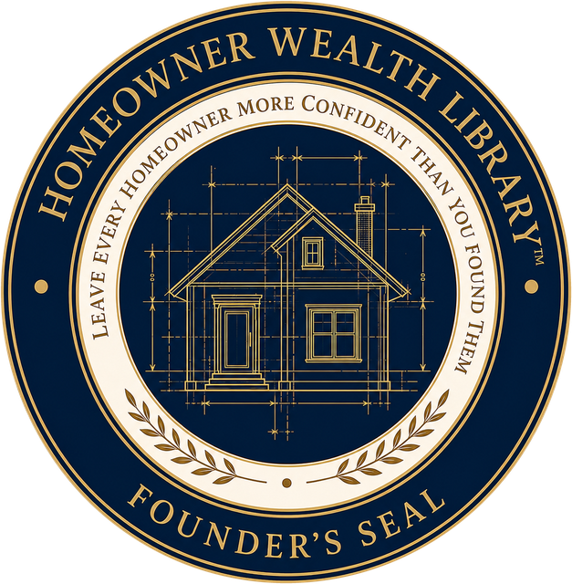 Homeowner Wealth Library Founder's Seal